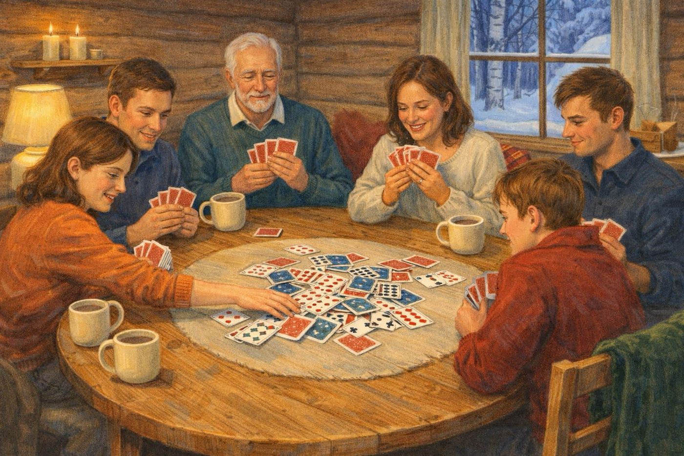 Kortspill for 6 spillere