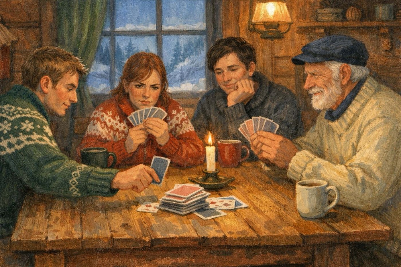 Klatrespill med kort