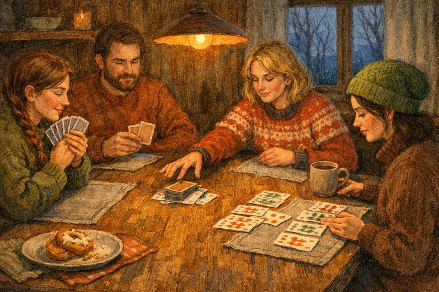 Saml kort i grupper og sekvenser