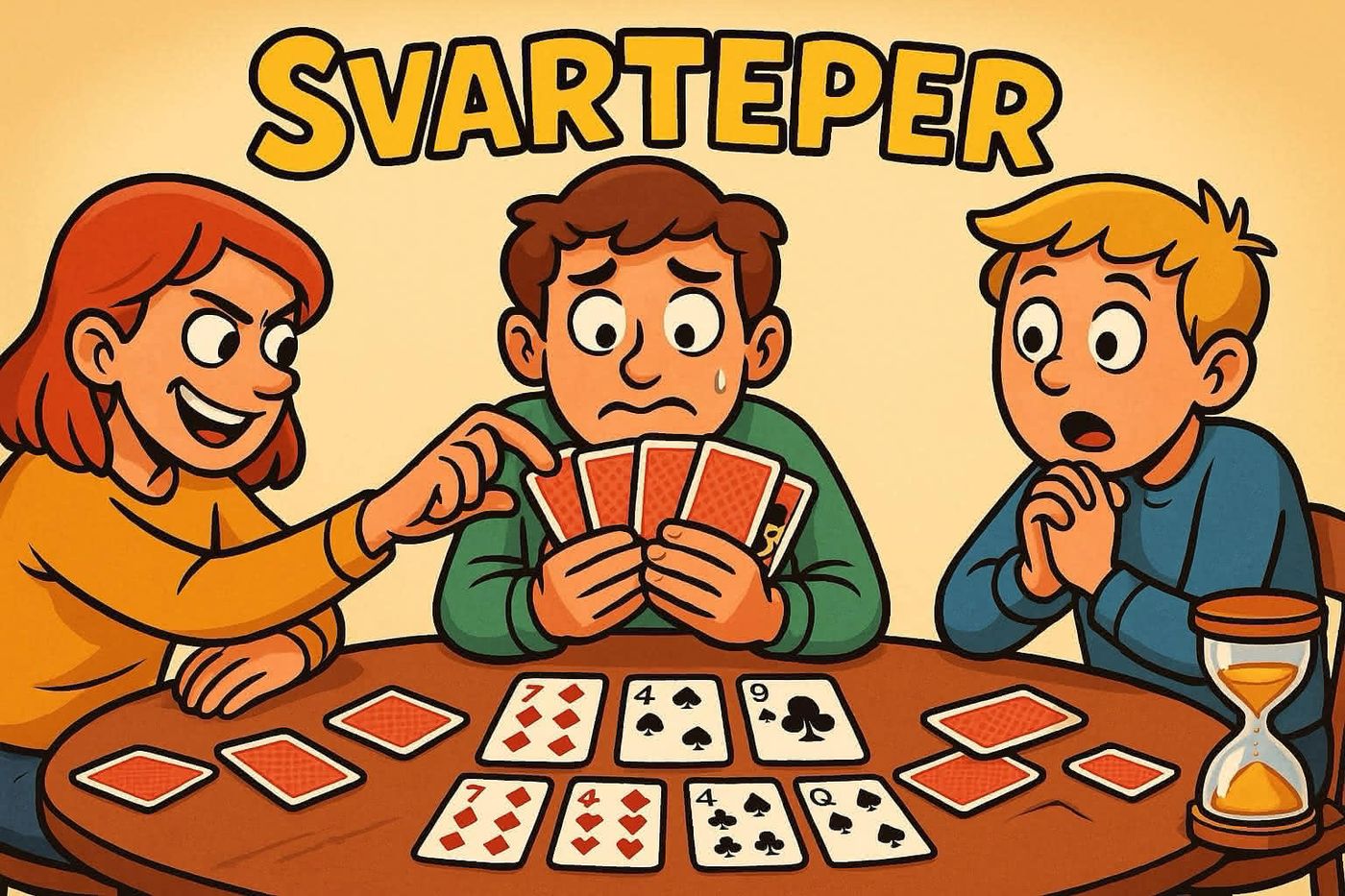 Illustrasjon til Svarteper: Om spillet